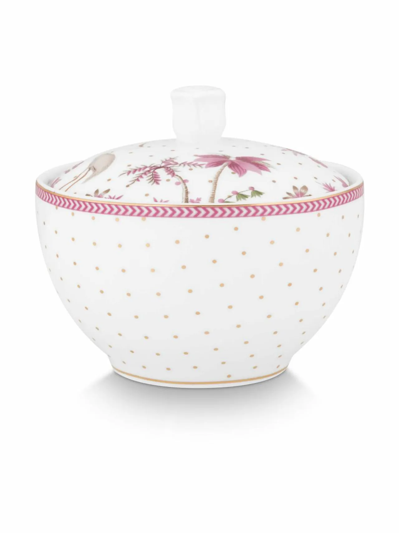 Tarjoiluastiat|PIP Studio Jolie Dots -sokerikulho 300 ml PINK