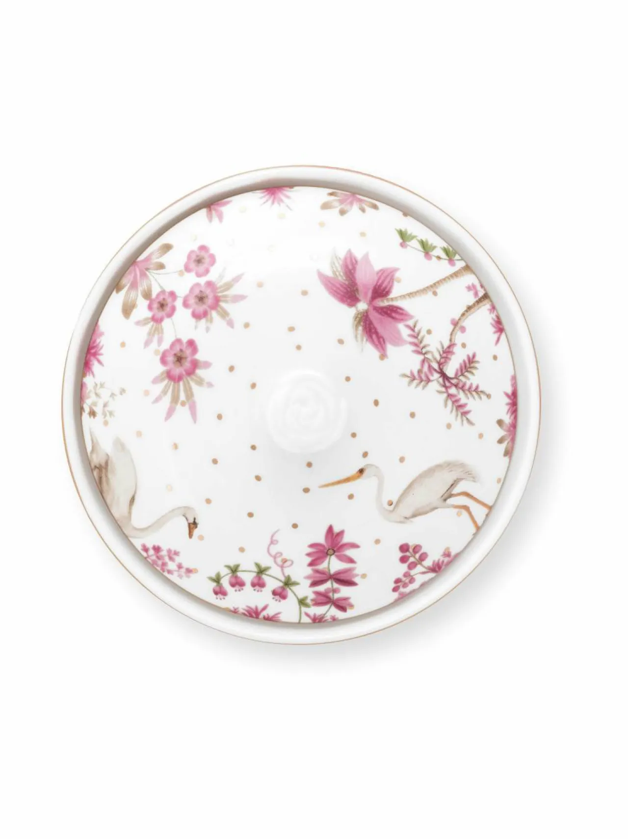 Tarjoiluastiat|PIP Studio Jolie Dots -sokerikulho 300 ml PINK