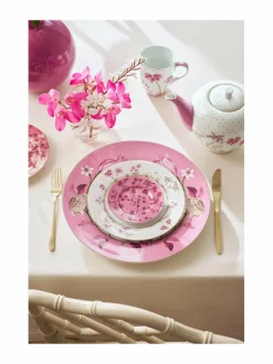 Tarjoiluastiat|PIP Studio Jolie Flowers Petit Four -lautanen 12 cm PINK