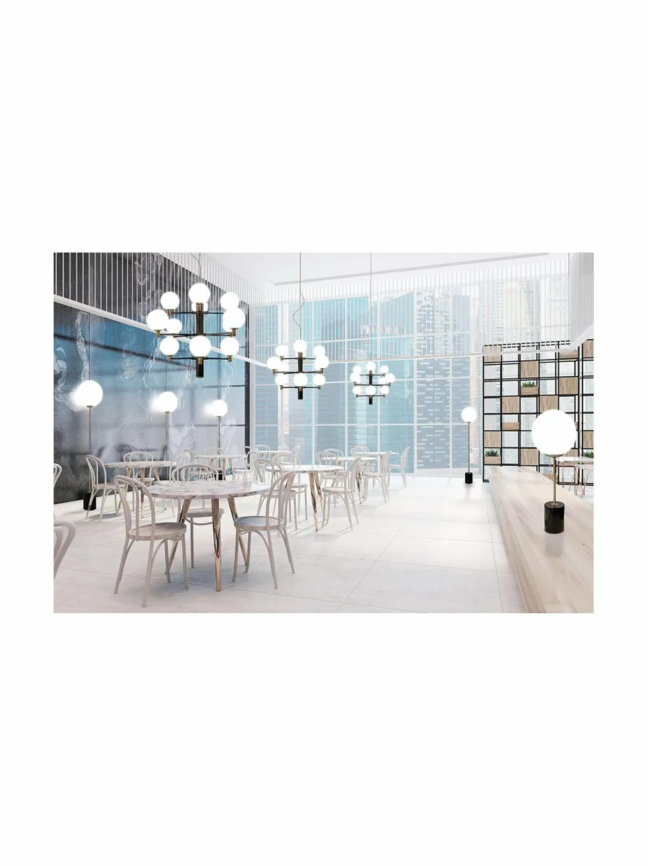 Kattovalaisimet|Design by Grönlund Jubileum 12 -kattovalaisin 70 cm BLACK / MAT BRASS / OPAL GLASS