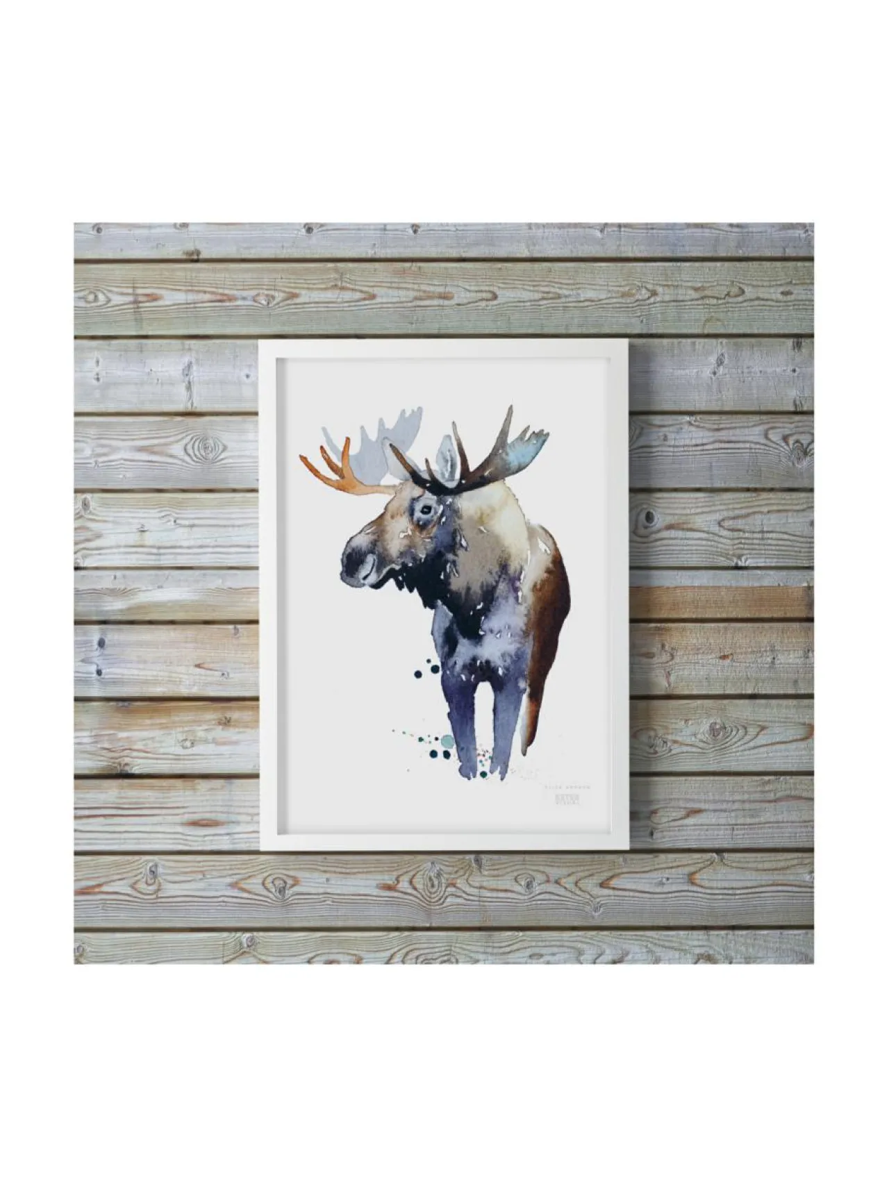 Taulut & Julisteet|ESTER VISUAL Juliste Kruunupää hirvi 50x70 cm