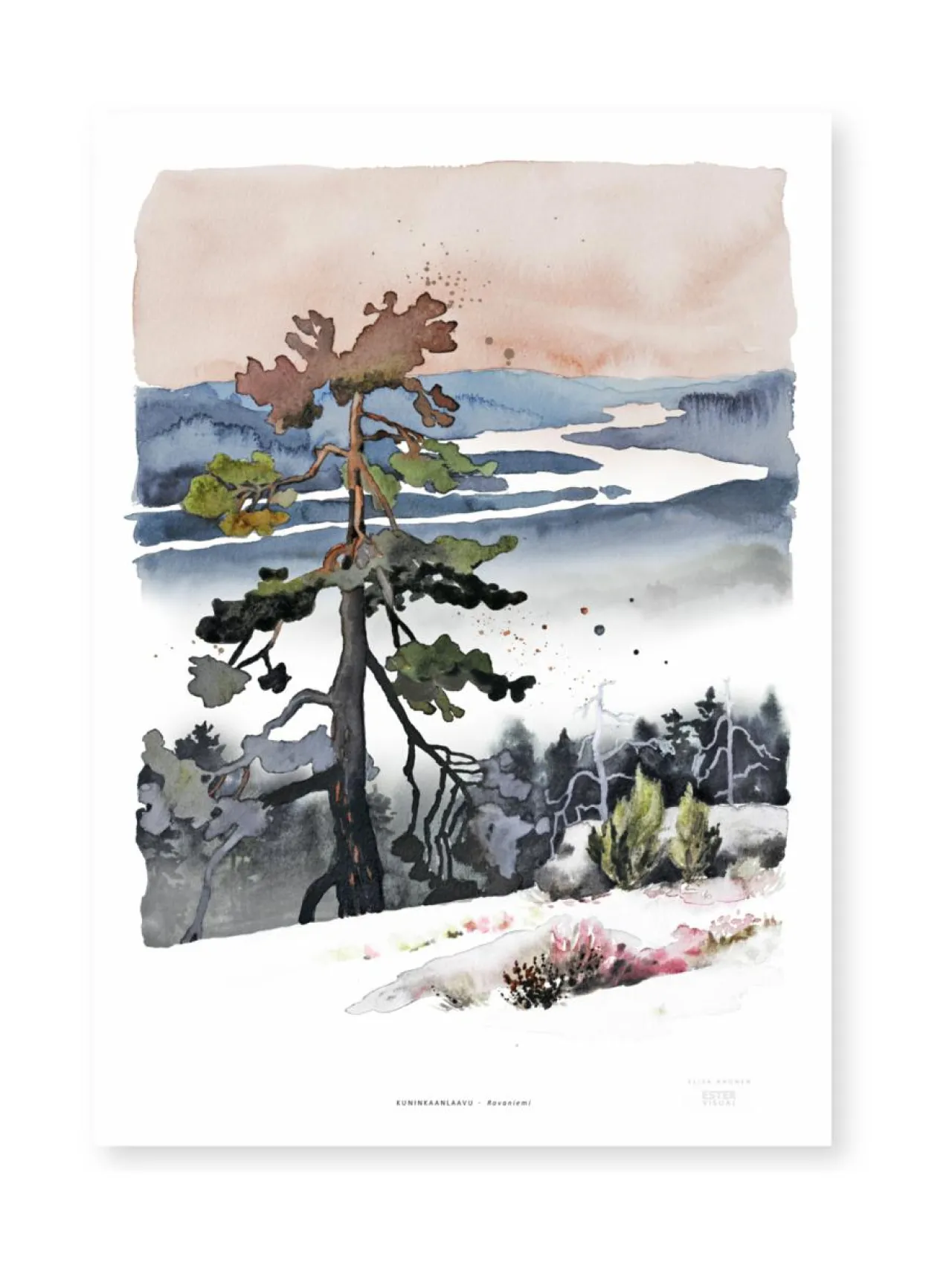 Taulut & Julisteet|ESTER VISUAL Juliste Kuninkaanlaavu 50x70 cm