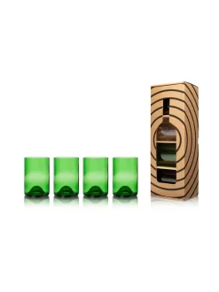 Lasit|Rebottled Juomalasi 330ml Green (4kpl)