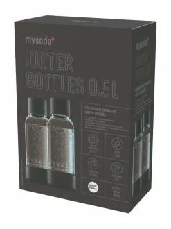 Muut Keittiölaitteet|Mysoda Juomapullo 0,5 L, 2-pack BLACK
