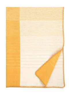 Huovat & Päiväpeitot|Lapuan Kankurit Kaamos- villahuopa 100 x 150 cm 7 WHITE-COFFEE DYED ORANGE