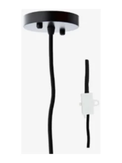 Kattovalaisimet|Madam Stolz Kattovalaisin LUONNOLLINEN, MUSTA JOHTO JA KATTOON JOHTOJEN SUOJA