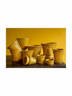 Ruukut & Istutusastiat|Bergs Potter Københavner-ruukku Ø 18 cm AMBER YELLOW