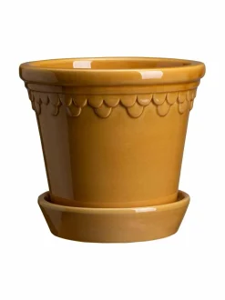 Ruukut & Istutusastiat|Bergs Potter Københavner-ruukku Ø 14 cm AMBER YELLOW