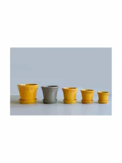 Ruukut & Istutusastiat|Bergs Potter Københavner-ruukku Ø 14 cm AMBER YELLOW
