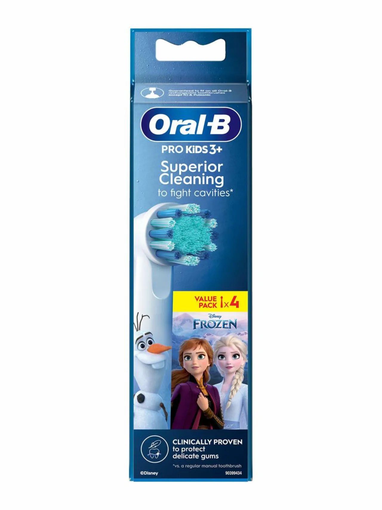 Hampaidenhoito|Oral-B Kids 3+ Frozen -hammaspäät 4-pack WHITE/BLUE