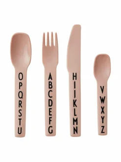Aterimet & Tarjoiluvälineet|Design Letters Kids Cutlery -aterinsetti NUDE