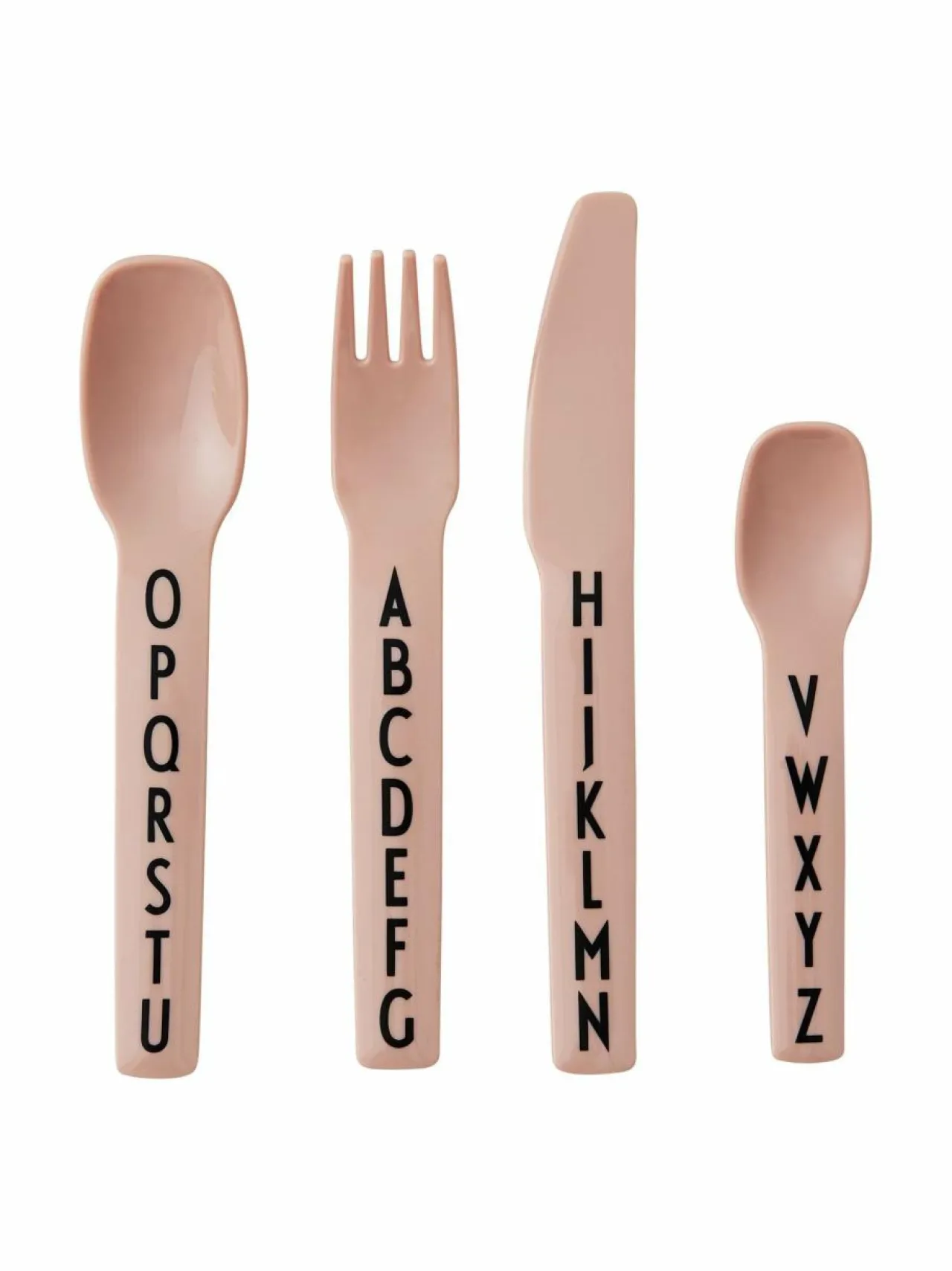 Aterimet & Tarjoiluvälineet|Design Letters Kids Cutlery -aterinsetti NUDE