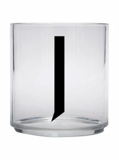 Lasit|Design Letters Kids Personal Drinking Glass -juomalasi, J KIRKAS