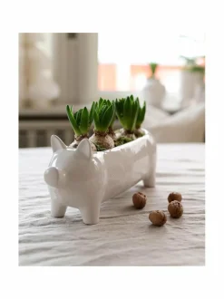 Ruukut & Istutusastiat|Wikholm Form Kim Pig S -ruukku 27 x 9 x 11 cm WHITE MELANGE