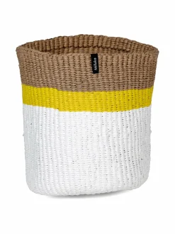 Säilytys|Mifuko Kiondo XS -kori TOP STRIPE YELLOW