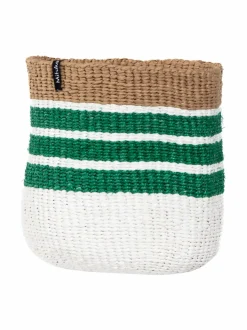 Säilytys|Mifuko Kiondo-paperinarukori, 16 x 15 cm GREEN