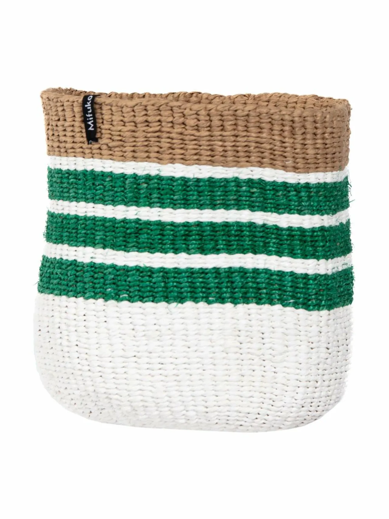 Säilytys|Mifuko Kiondo-paperinarukori, 16 x 15 cm GREEN