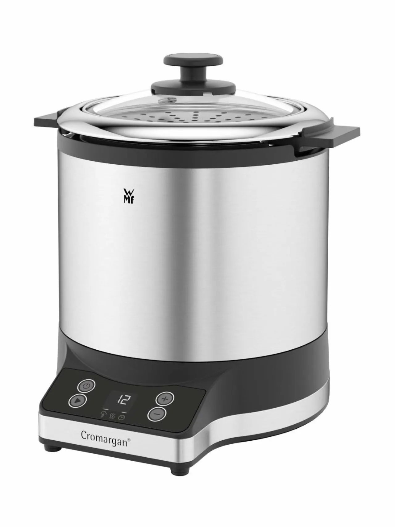 Muut Keittiölaitteet|WMF KitchenMinis® Rice Cooker With To-Go Lunch Box -riisinkeitin CROMARGAN STEEL