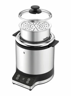 Muut Keittiölaitteet|WMF KitchenMinis® Rice Cooker With To-Go Lunch Box -riisinkeitin CROMARGAN STEEL