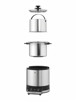 Muut Keittiölaitteet|WMF KitchenMinis® Rice Cooker With To-Go Lunch Box -riisinkeitin CROMARGAN STEEL