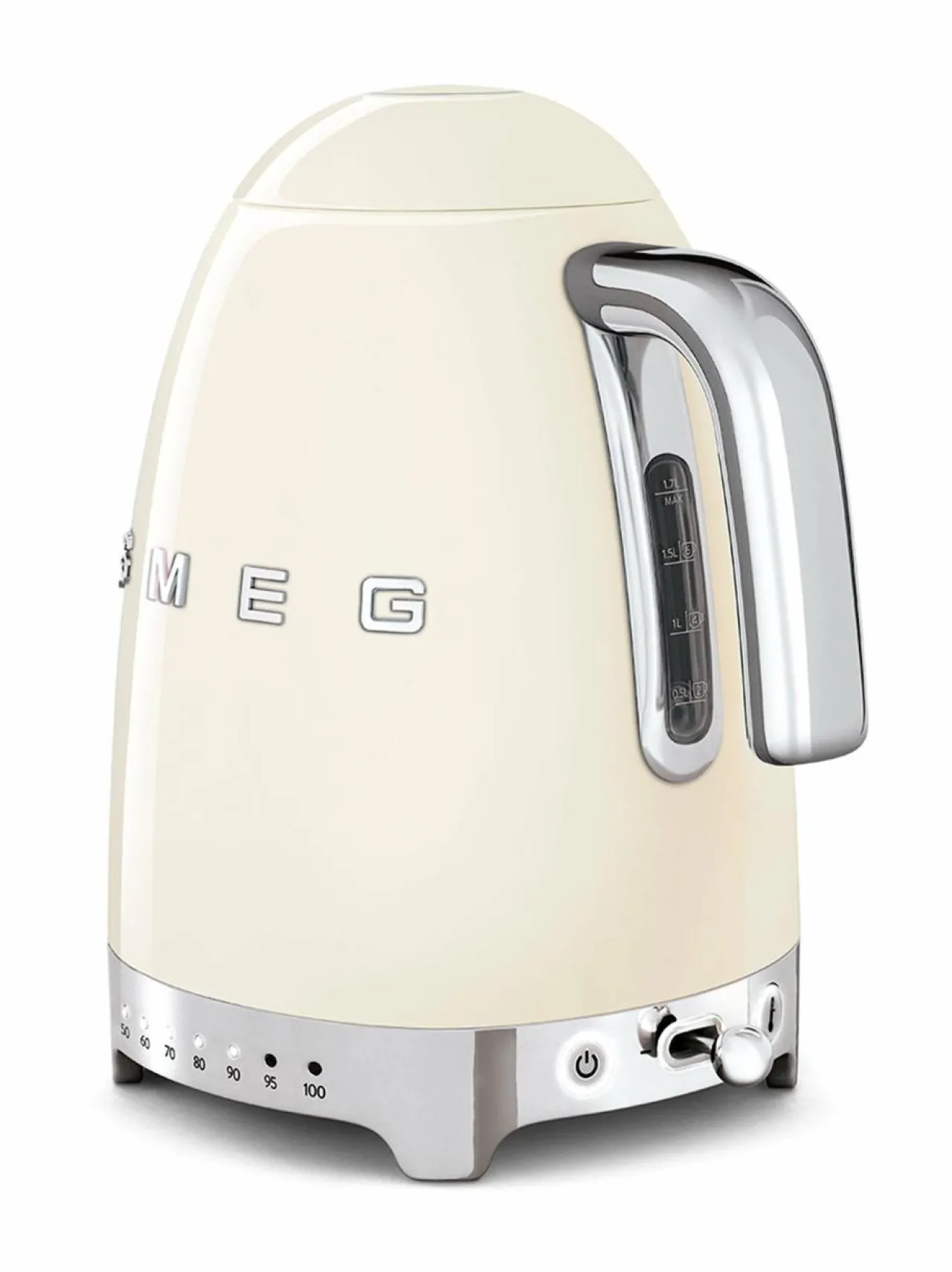 Kahvin- & Vedenkeittimet|Smeg KLF04CREU-vedenkeitin 1,7 l KERMANVALKOINEN