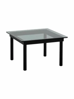 Pöydät|HAY Kofi-sohvapöytä, 60 x 60 cm BLACK / GREY TINTED GLASS
