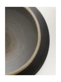 Ruokakupit Ja -Tarvikkeet|Oliver's Life & Style Koiran keraaminen ruokakulhosetti, 2 kulhoa, (alaspäin levenevät kulhot) MUSTA