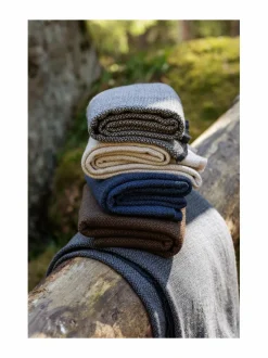 Huovat & Päiväpeitot|Lapuan Kankurit Koli-merinovillahuopa 135 x 170 cm 15 BLACK-BLUE