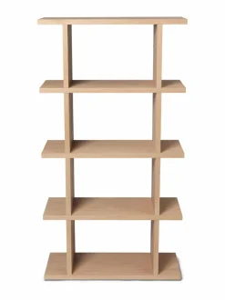 Hyllyt & Kaapit|Ferm Living Kona Bookcase 1x4 -kirjahylly NATURAL