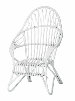 Puutarhakalusteet & Pehmusteet|Parolan Rottinki Korkea Lumikenkä -rottinkituoli 116 x 77 x 79 cm WHITE