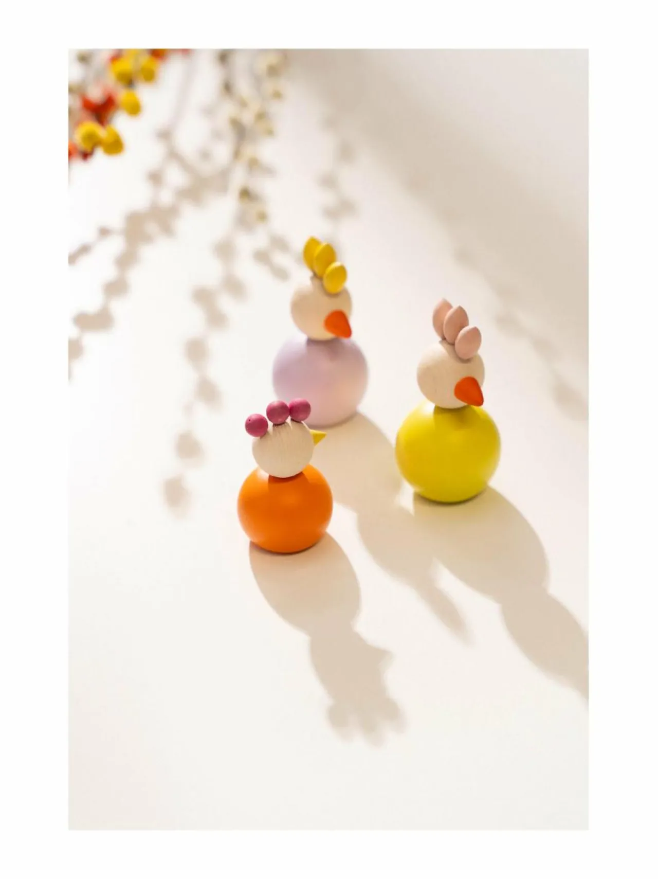 Koriste-Esineet|Aarikka Kukkonen-koriste C490/U682 YELLOW