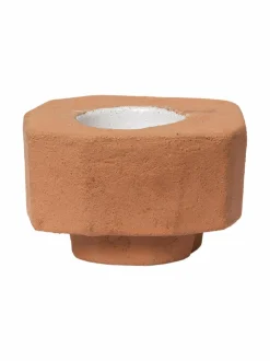 Kynttilät & Lyhdyt|Ferm Living Kurinu-kynttilänjalka TERRACOTTA