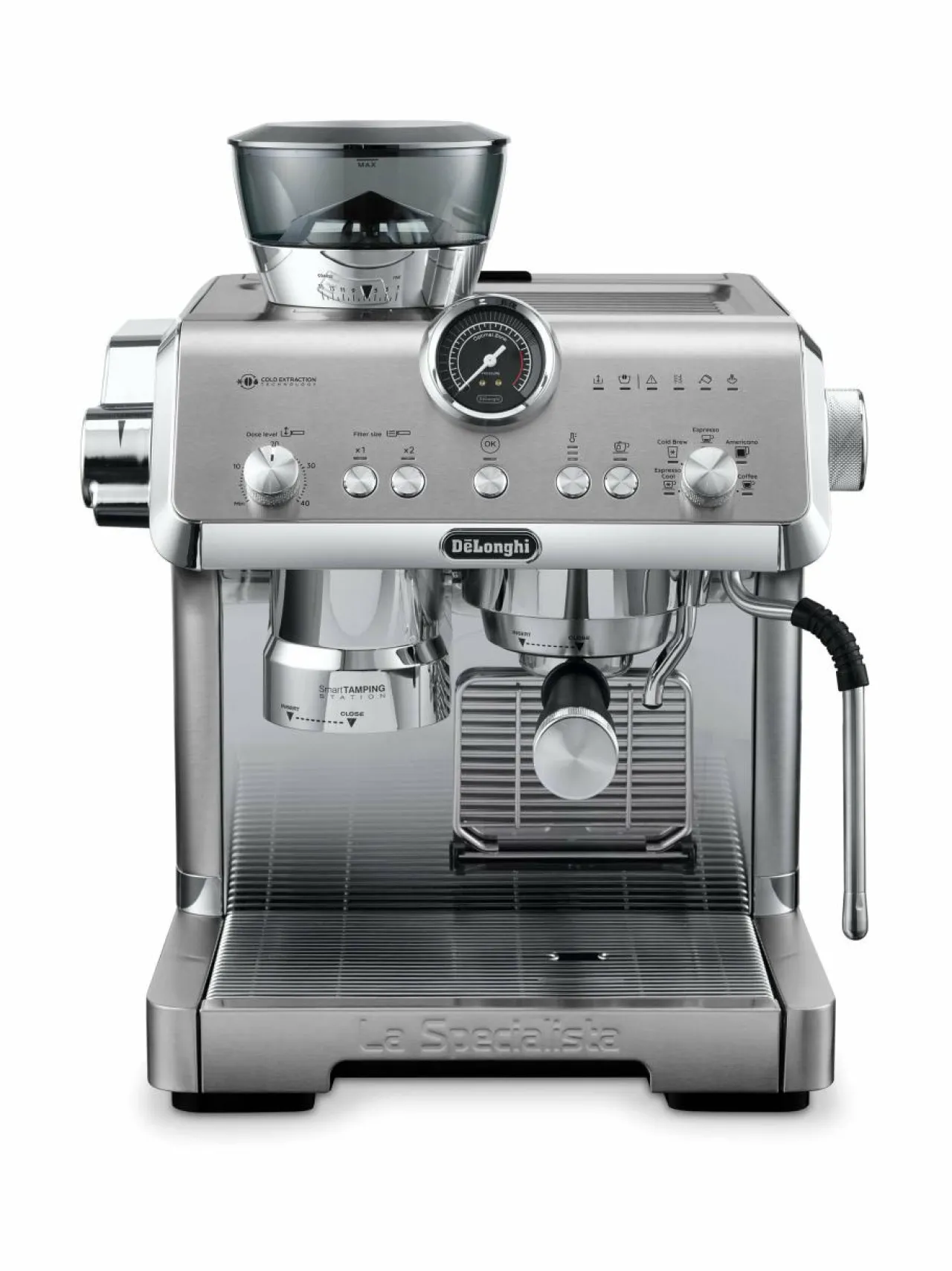 Kahvin- & Vedenkeittimet|Delonghi La Specialista Opera -kahvikone ja espressokeitin SILVER
