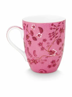 Mukit & Kupit & Asetit|PIP Studio Large Jolie Flowers -posliinimuki 350 ml PINK