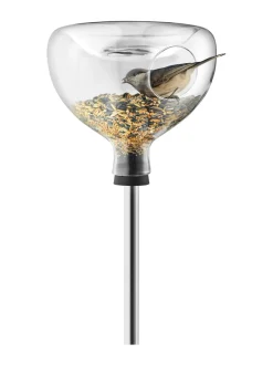 Puutarhakoristeet|Eva Solo Outdoor Lasinen lintulauta ja -kylpy LÄPINÄKYVÄ