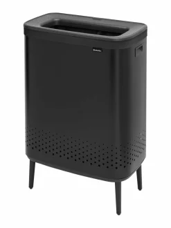Pyykkihuolto|Brabantia Laundry Bin -pyykkikori, 2x45L MATT BLACK