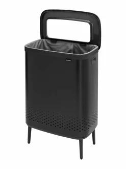 Pyykkihuolto|Brabantia Laundry Bin -pyykkikori, 2x45L MATT BLACK