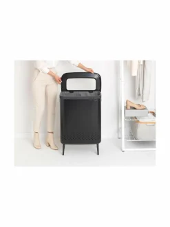 Pyykkihuolto|Brabantia Laundry Bin -pyykkikori, 2x45L MATT BLACK