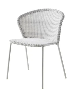 Puutarhakalusteet & Pehmusteet|Cane-Line Lean-tuoli VALKOHARMAA, HARMAA