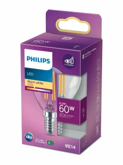 Lamput|Philips LED Candle 60W E14 Warm -lamppu WHITE