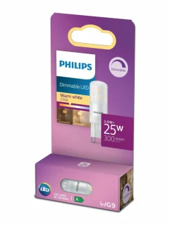 Lamput|Philips LED Capsule 25W G9 Warm Dimmable -polttimo WHITE