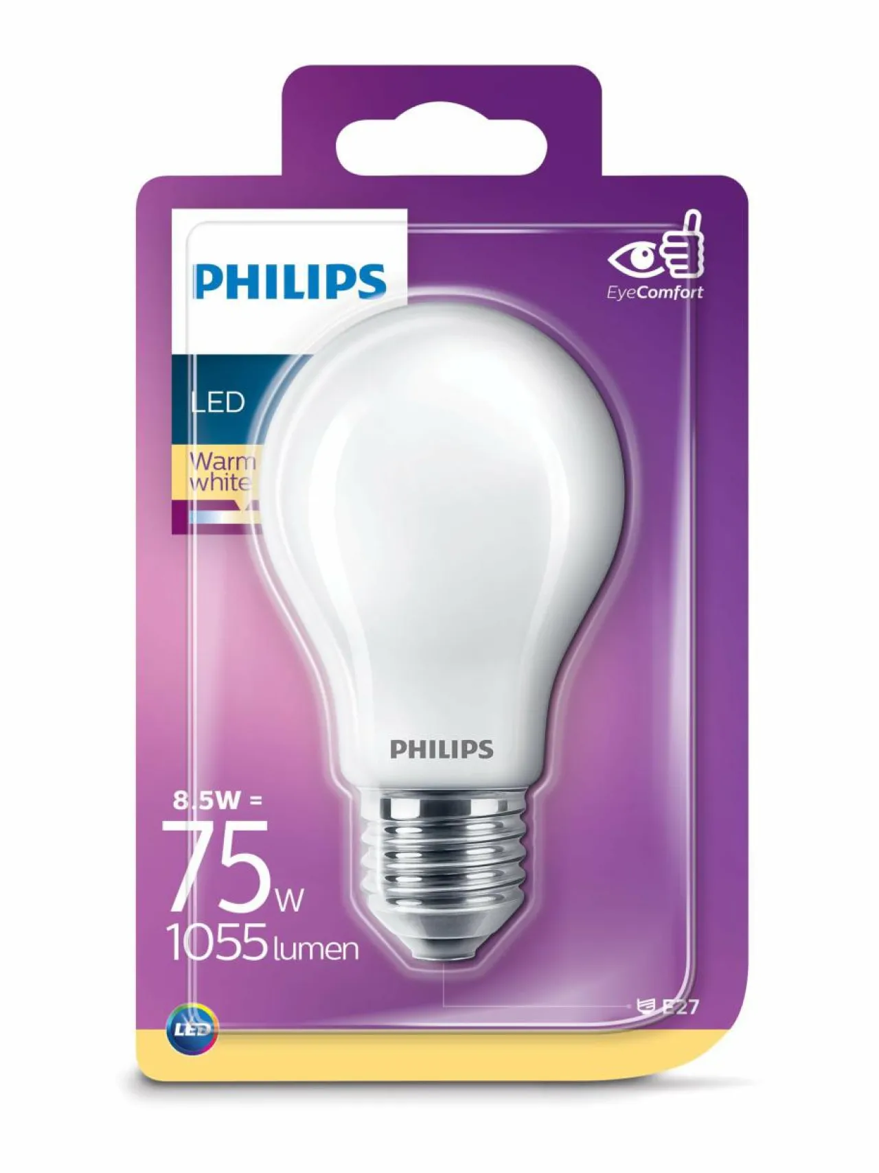 Lamput|Philips LED Classic 8,5W (75W) A60 E27 -lamppu WHITE