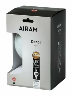 Lamput|Airam LED Decor FG G120 9W/830 E27 DIM BX -lamppu VALKOINEN