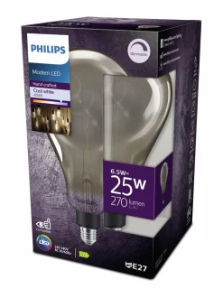 Lamput|Philips LED Giant Smoky Dimmable 6,5W E27 A160 -lamppu GREY