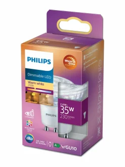 Lamput|Philips LED Spot 35W GU10 Warm Glow -spottilamppu (himmennettävä) WHITE