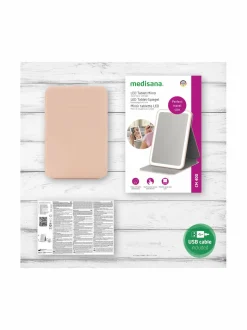 Kauneudenhoito|Medisana LED tablet mirror -meikkipeili ROSE