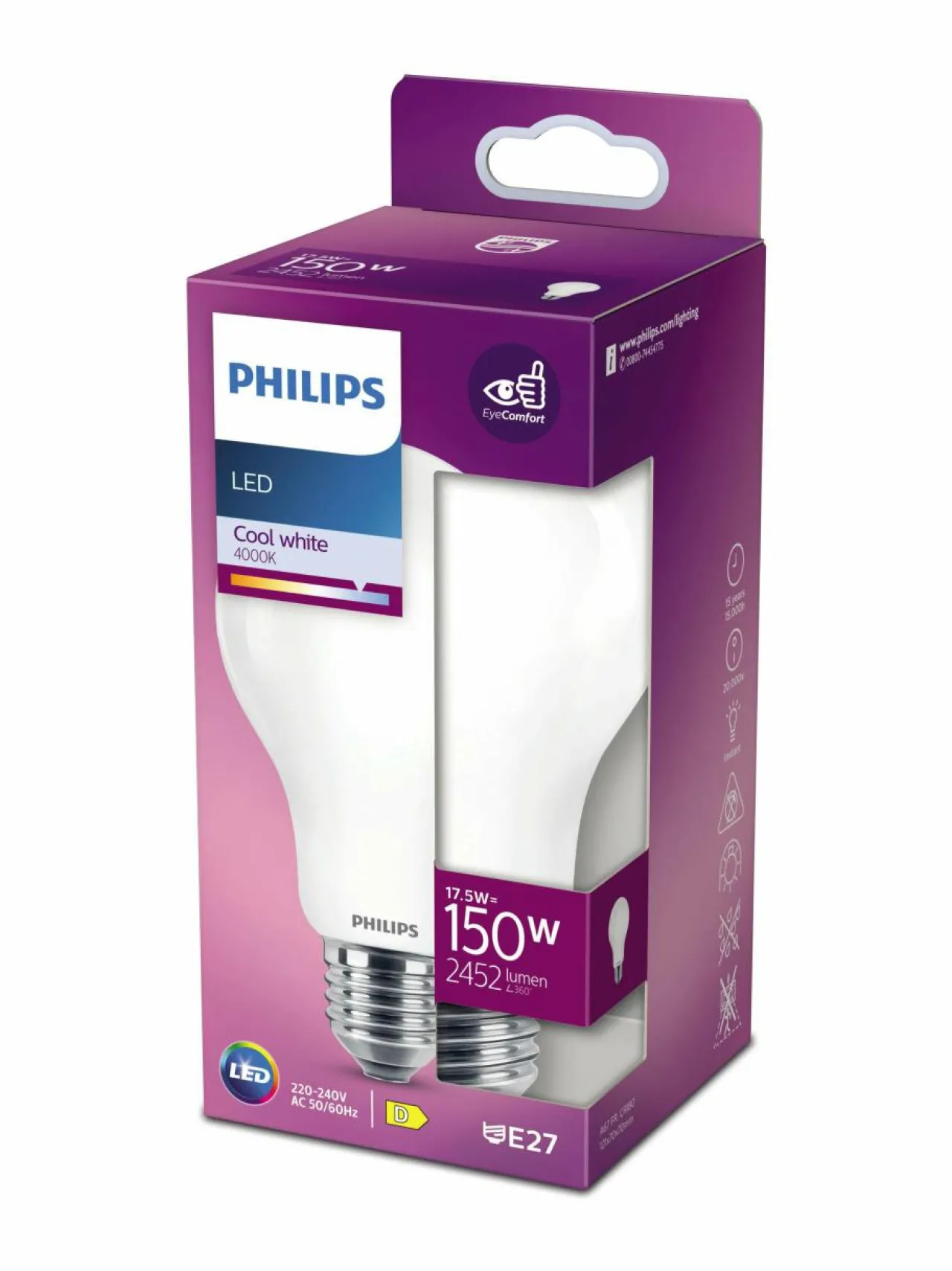 Lamput|Philips LED-lamppu classic WHITE