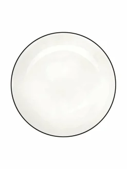 Lautaset & Kulhot|Asa Ligne Noir -jälkiruokalautanen 21 cm VALKOINEN