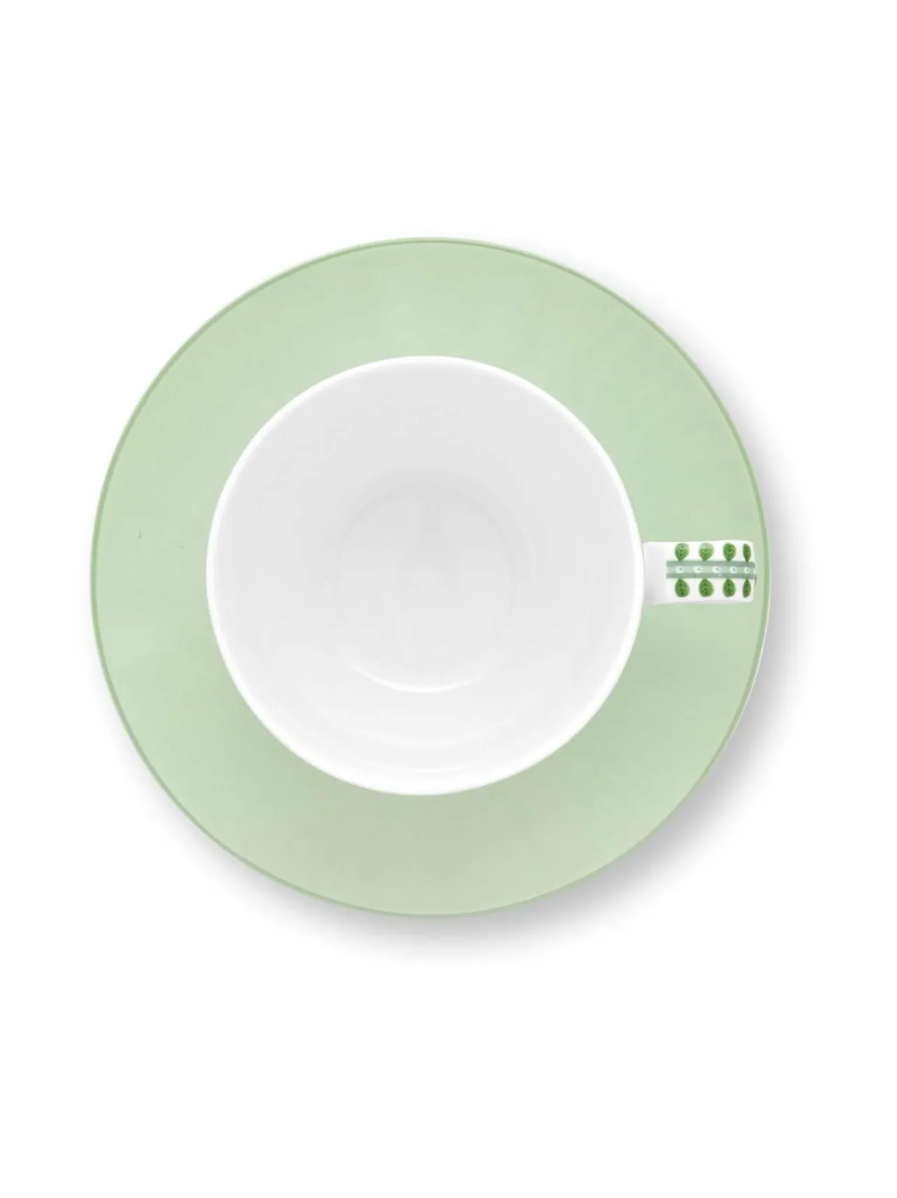 Mukit & Kupit & Asetit|PIP Studio Lily & Lotus - kuppi ja lautanen 280 ml LIGHT GREEN