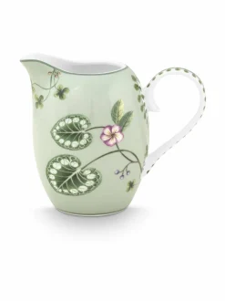 Tarjoiluastiat|PIP Studio Lily & Lotus -posliinikaadin 250 ml LIGHT GREEN